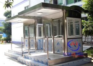 Wholesale Waterproof Rustproof Sentry Box , Entrance / Exit Factory Security Guard Booths from china suppliers