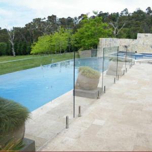 Wholesale Light Pool Fencing Frameless Glass Tempered Stainless Aluminium Brackets from china suppliers