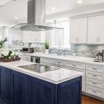 CAD/3D Freely Modern Kitchen Cabinets Design Customized Size Waterproof Shaker