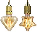 E26 E27 40w Edison Filament Bulbs Star Shape Retro Carbon Filament Lamp