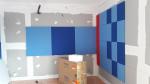 Lightweight Fabric Wrapped Acoustical Wall Panels Fiberglass Sound Absorbing