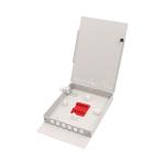 6 Core 6 Port Fiber Termination Box Wall Mount SC Simplex Type Metal Housing