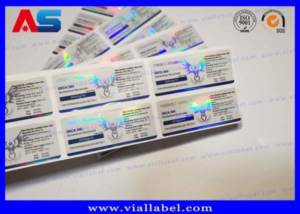 Peptide Vial Labels Of 10ml Glass Vials , Custom Peptide Sticker Printing