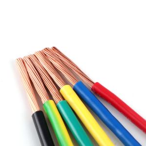Wholesale Bare Solid Core Copper Wire BVR For Household Building PVC Insulated Stranded Conductor from china suppliers