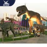 Outdside Theme Park Realistic Dinosaur Models / Life Like Garden Animals
