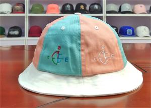 Wholesale ACE Women Men Girls Boys Custom Embroidery Logo Stagger Color Bucket Fishing Fisherman Cap Hat from china suppliers