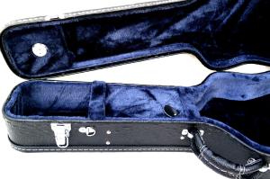 Wholesale Shaped Classic Black Acoustic Guitar Case Wood Material With Blue Velvet Inner from china suppliers