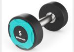 2.5kg - 50kgs Gym Workout Dumbbells , Black Color Rubber Hexagon Dumbbells